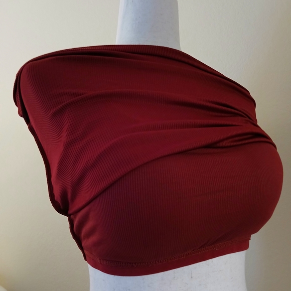 Burgundy Ribbed Top - Picture 4 of 4